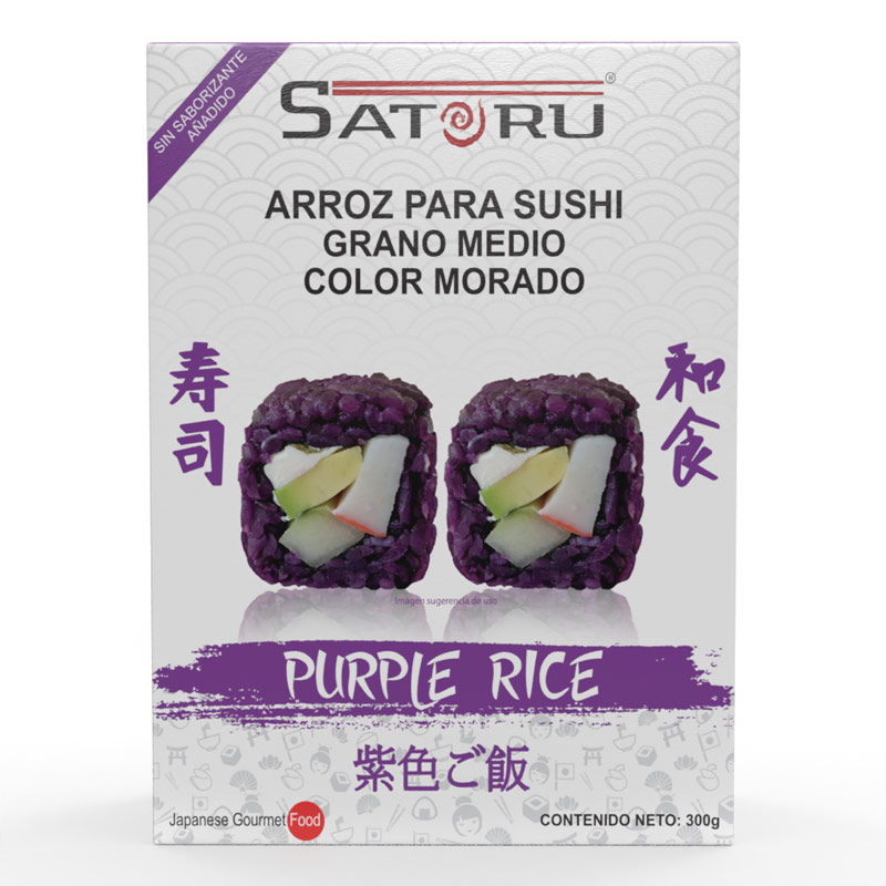 Arroz Para Sushi Morado 300 grs. SATORU