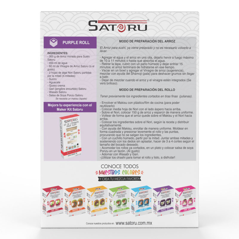 Arroz Para Sushi Morado 300 grs. SATORU