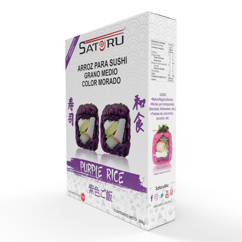 Arroz Para Sushi Morado 300 grs. SATORU