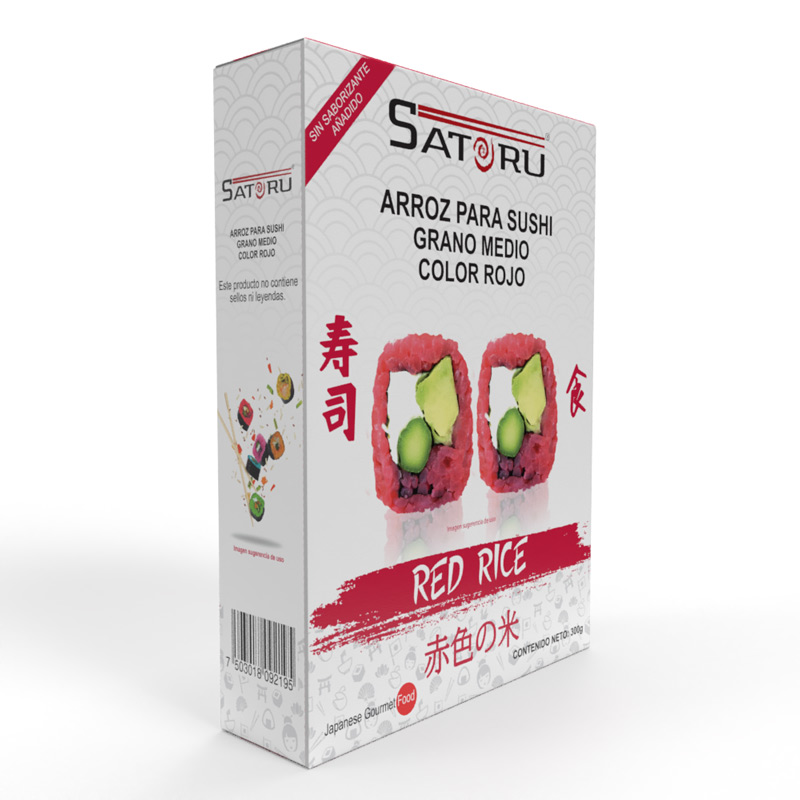 Arroz Para Sushi Rojo 300 grs. SATORU