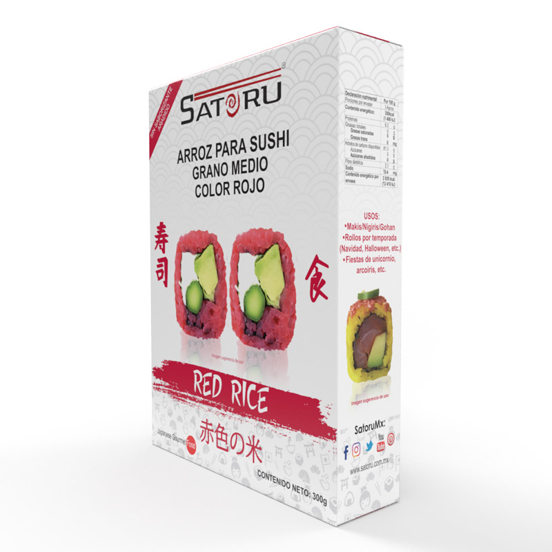 Arroz Para Sushi Rojo 300 grs. SATORU