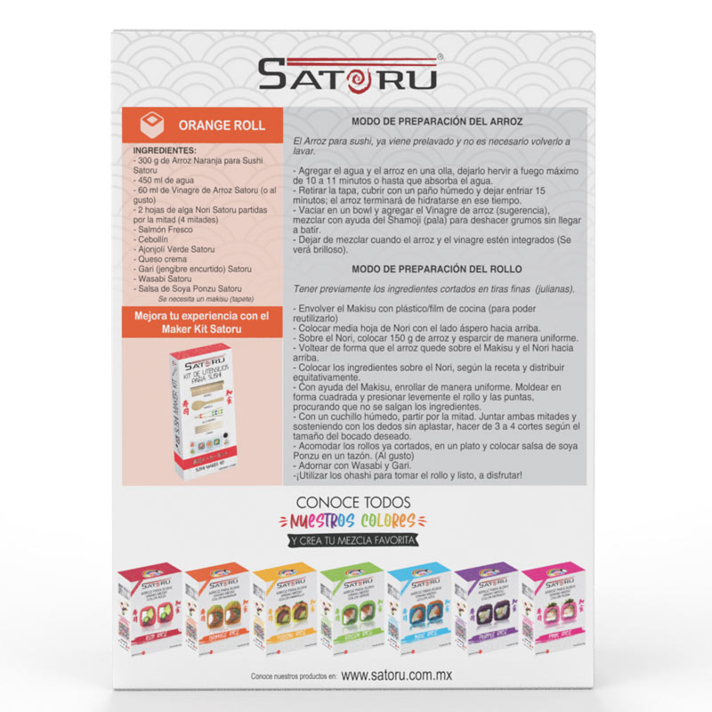 Arroz Para Sushi Naranja 300 grs. SATORU