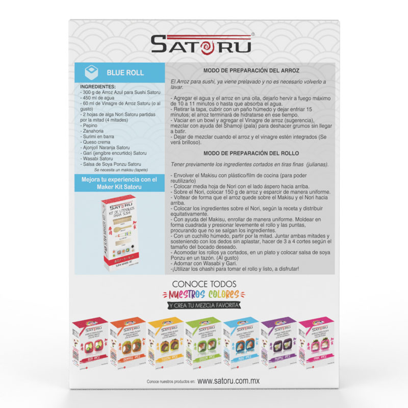 Arroz Para Sushi Azul 300 grs. SATORU