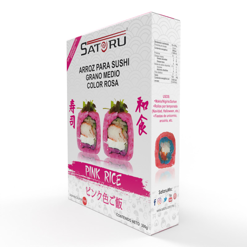 Arroz Para Sushi Rosa 300 grs. SATORU