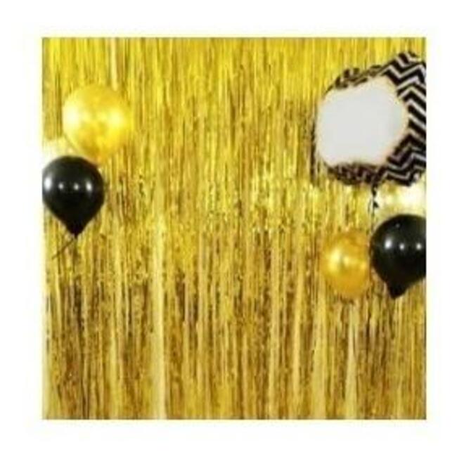 Cortina Metálica Para Fiesta Dorada 