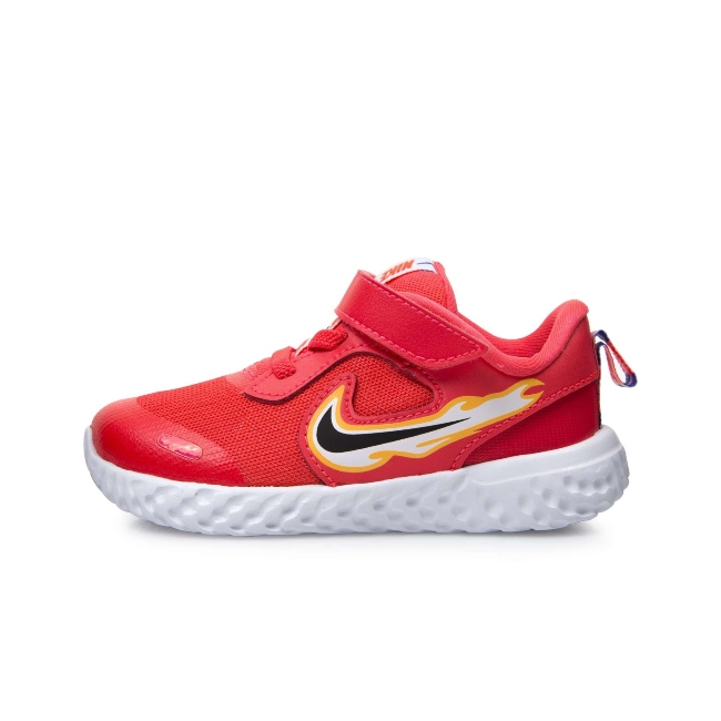 TENIS NIKE DE BEBE REVOLUTION 5 FIRE NARANJA/NIÑOS CK4551-600