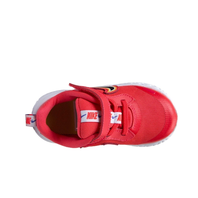 TENIS NIKE DE BEBE REVOLUTION 5 FIRE NARANJA/NIÑOS CK4551-600