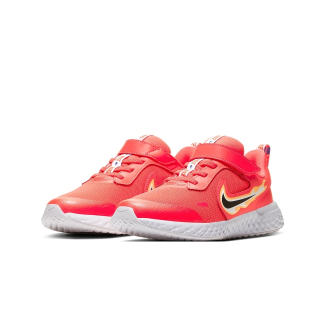 TENIS NIKE DE BEBE REVOLUTION 5 FIRE NARANJA/NIÑOS CK4551-600