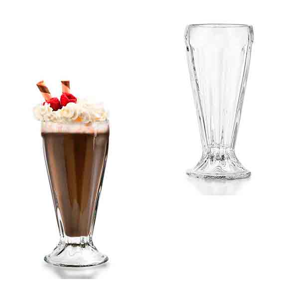 Copa vidrio Nieve/mariscos/malteada Crisa 379ml/12.8oz 12 pzas. CRISA-2210