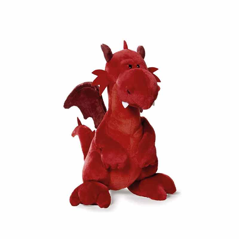 DRAGÓN ROJO 30CM SENTADO
