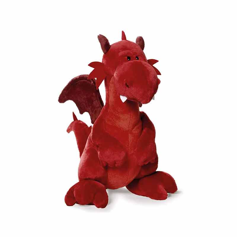 DRAGÓN ROJO 45CM SENTADO