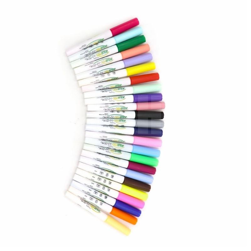 Plumones para Dibujo Agua Azor Aquarelo Junior 24 Colores Surtido Fino