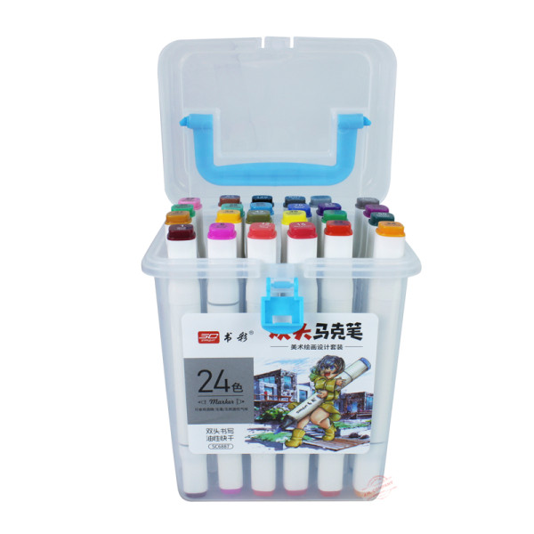 Set 24 Plumones Profesional Doble Punta Pantone Rotulador C06-1