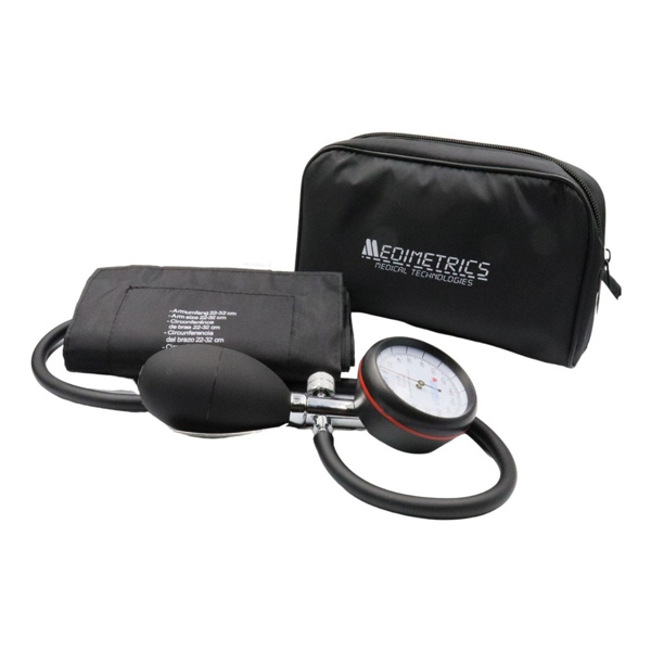Baumanómetro Aneroide Integral Brazo Tipo Palma Medimetrics Tensiómetro