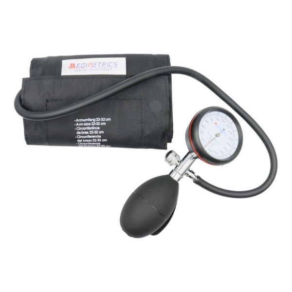 Baumanómetro Aneroide Integral Brazo Tipo Palma Medimetrics Tensiómetro