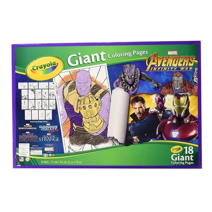 Crayola Avengers Assemble Giant Coloring Pages 