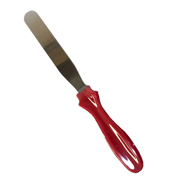 Aleissi 3pz Espatula Recta Angular Y Pala Pastelera Acero Rojo