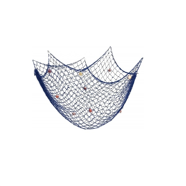  Red De Pesca Decorativa De Estilo Mediterrán (Azul)