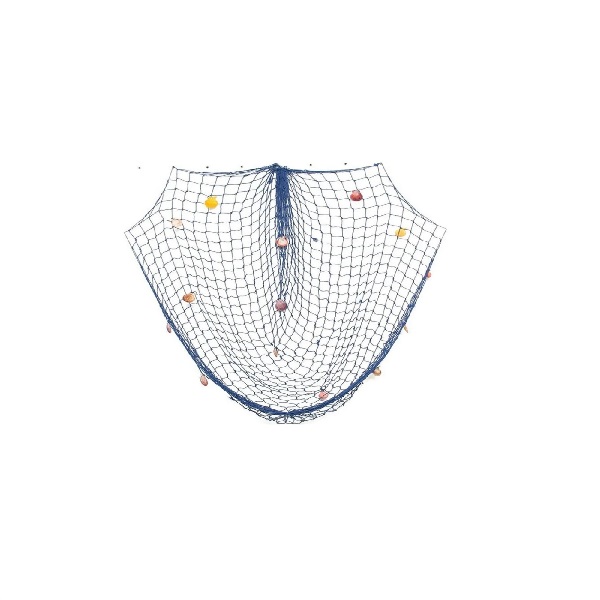  Red De Pesca Decorativa De Estilo Mediterrán (Azul)