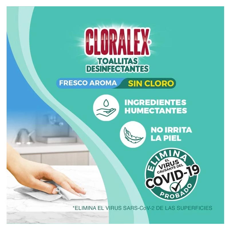 Toallitas Desinfectantes De 360 Piezas Cloralex