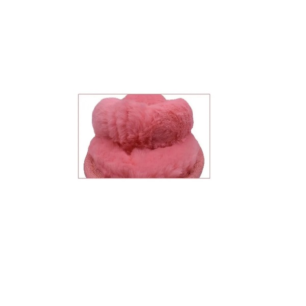 Pantufla Chancla Sandalia De Piso Huaraches Peluche (Rosa)