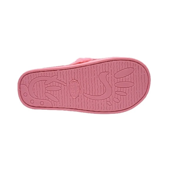Pantufla Chancla Sandalia De Piso Huaraches Peluche (Rosa)