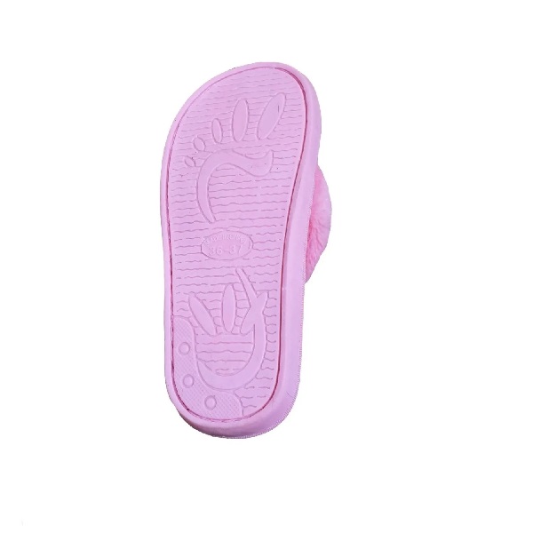 Pantufla Chancla Sandalia De Piso Huaraches Peluche (Rosa)