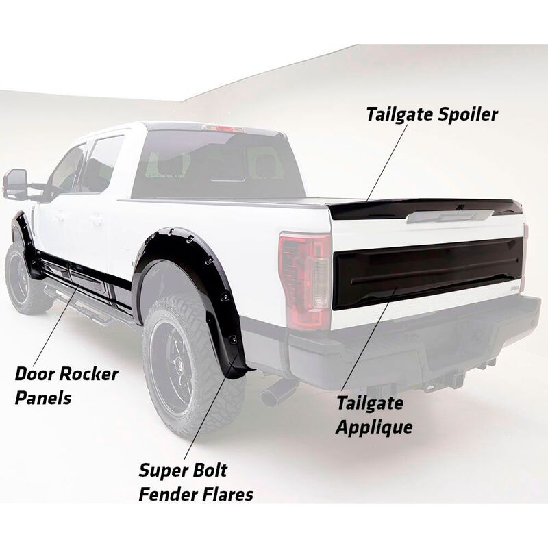 CANTONERAS GUARDABARROS PARA F-250 SUPERDUTY 2017-2020 SUPER BOLT