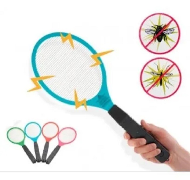 Raqueta Eléctrica Recargable Mata Mosquitos Insectos Elimina