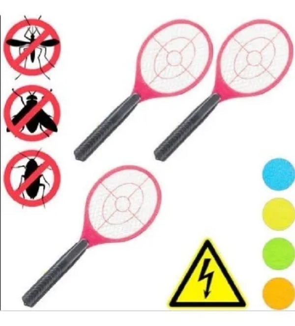 Raqueta Eléctrica Recargable Mata Mosquitos Insectos Elimina