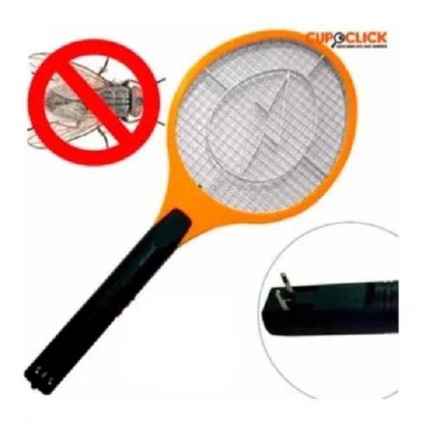 Raqueta Eléctrica Recargable Mata Mosquitos Insectos Elimina