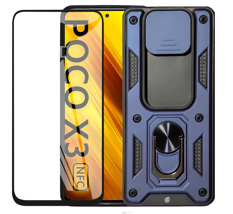 Funda Para Poco X3 Pro + Protector De Cámara Y Cristal 9d