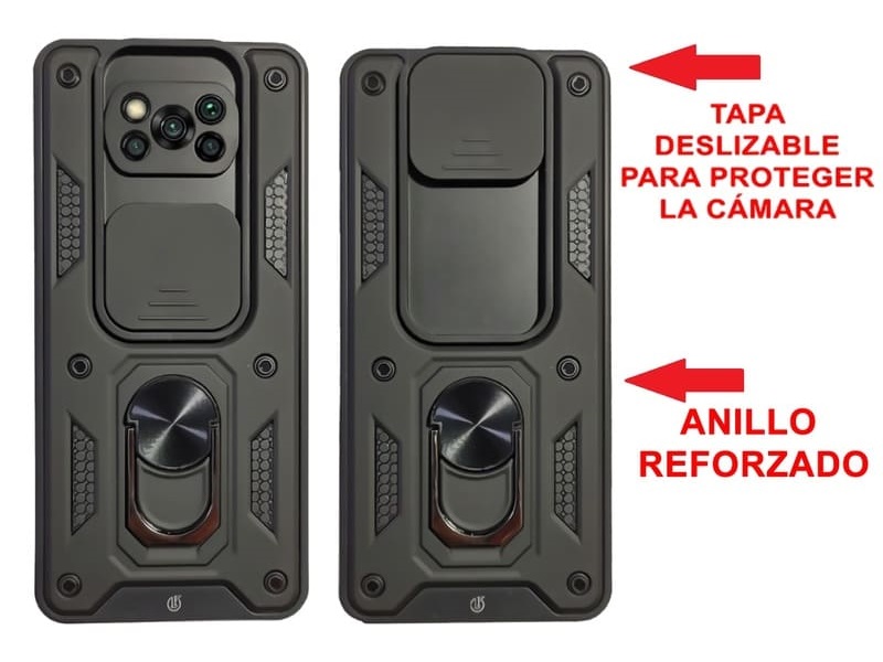 Funda Para Poco X3 Pro + Protector De Cámara Y Cristal 9d