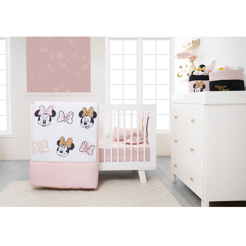 Set de edredón 6 piezas para Cama- Cuna  Adorable Minnie