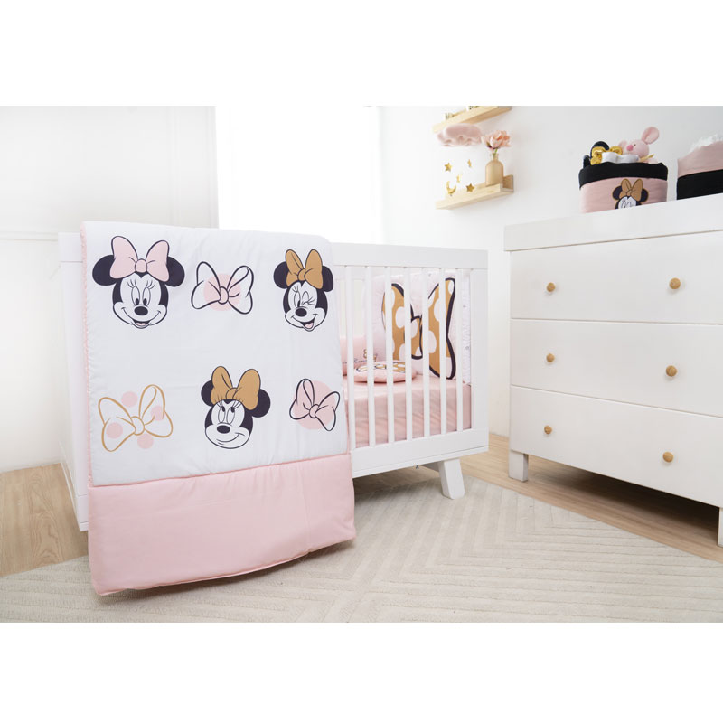 Set de edredón 6 piezas para Cama- Cuna  Adorable Minnie