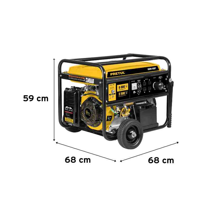 Planta De Luz Generador Eléctrico A Gasolina 13hp 5,500 W