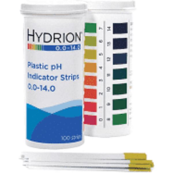 Tiras De Ph Hydrion. Rango 0 A 14. 100 Piezas