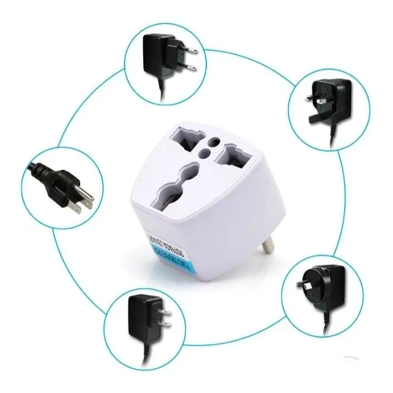 Clavija Adaptador Contacto Europeo A americano 3 Puntas