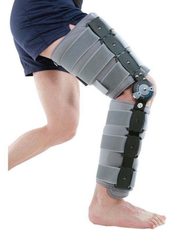 Rodillera Post Operatoria Articulada Rom Mecánica Graduada