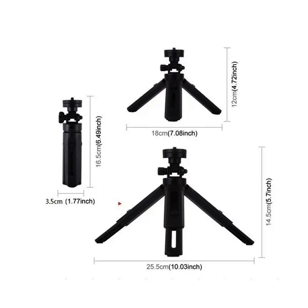 Tripie Estabilizador Para Celular Cámara Base Con Soporte Celular 360 Grado