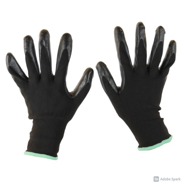 Guantes Nitrilo 8 Pulgadas Trabajo Rudo Resistentes Solvex