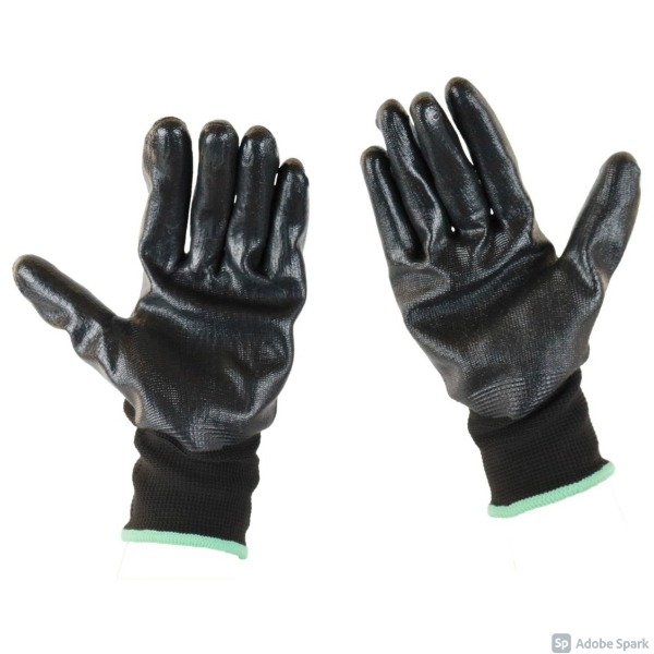 Guantes Nitrilo 8 Pulgadas Trabajo Rudo Resistentes Solvex