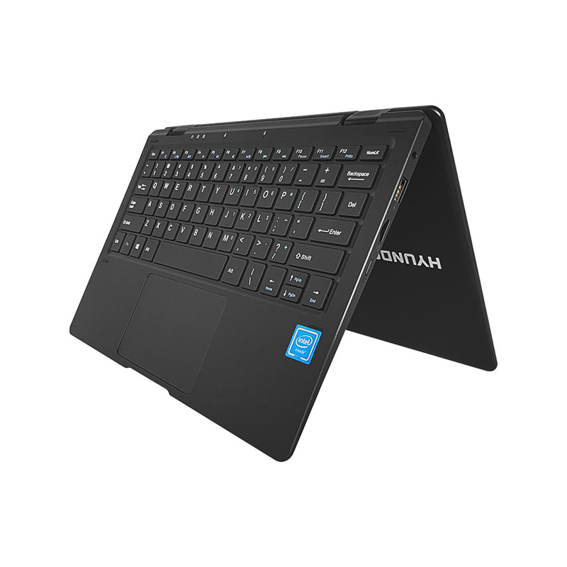 Laptop Hyundai 2 en 1 HyFlip 11.6 Apollo Lake , 4GB RAM, 64GB Storage, Touch Screen, Windows 10 Pro, WiFi, Negro 