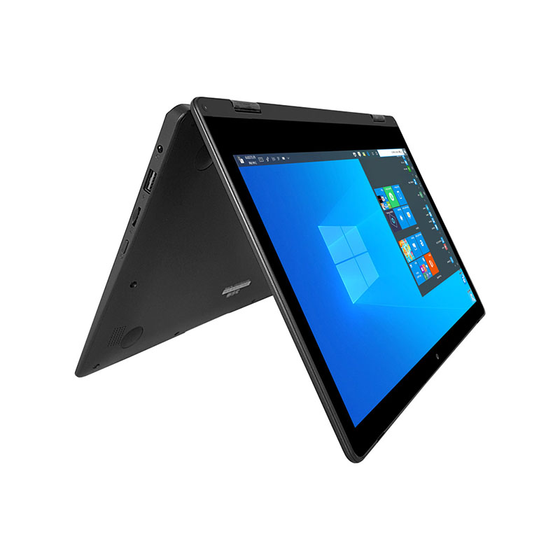 Laptop Hyundai 2 en 1 HyFlip 11.6 Apollo Lake , 4GB RAM, 64GB Storage, Touch Screen, Windows 10 Pro, WiFi, Negro 