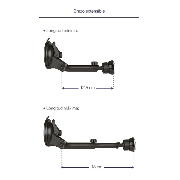 Soporte para celular magnético con brazo extensible
