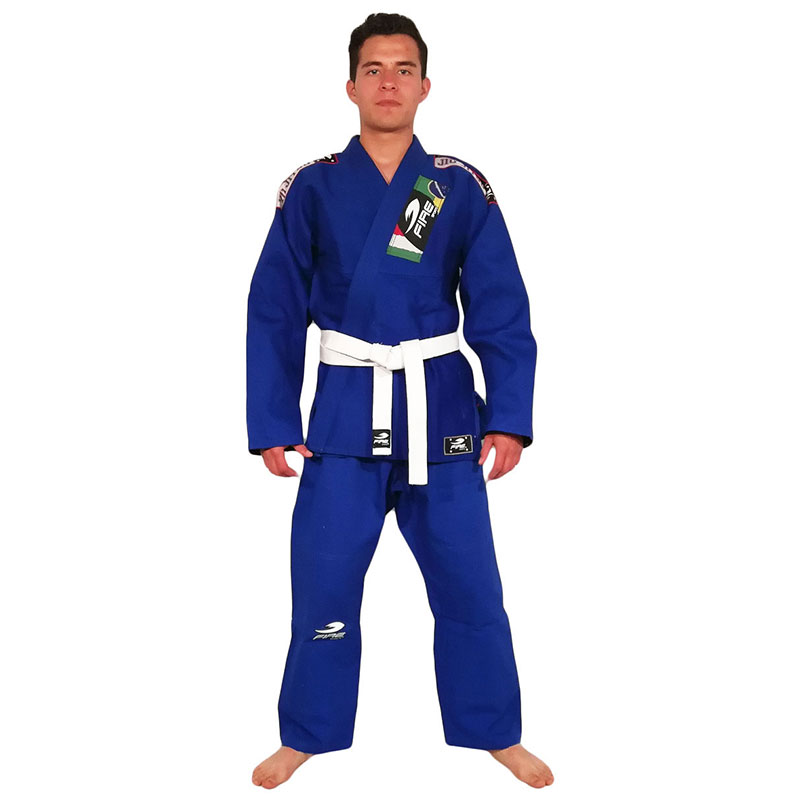 Gi Kimono Fire Sports Azul Adulto Jiu Jitsu Brasileño 550gr