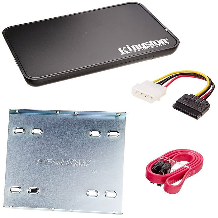 Kit Instalacion SSD Kingston 2.5 A 3.5 Y Enclosure SNA-B.