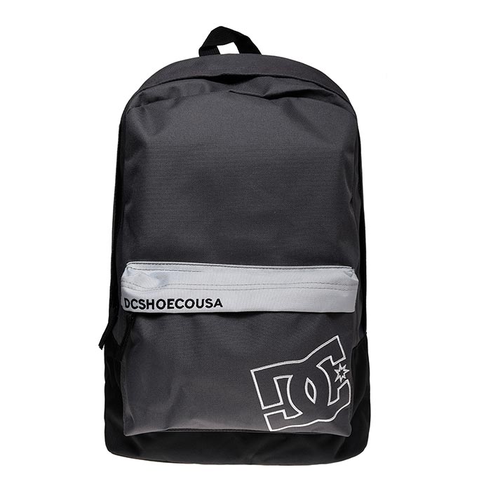 Mochila DC Shoes Unisex Skate Escolar Gris Negro ADYBP03080KRP0