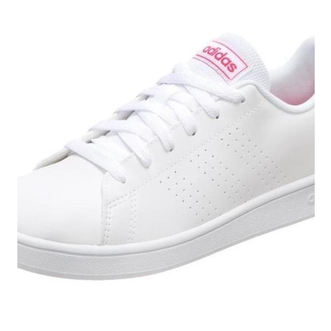 Tenis Adidas Advantage K  blanco-rosa  EF0211