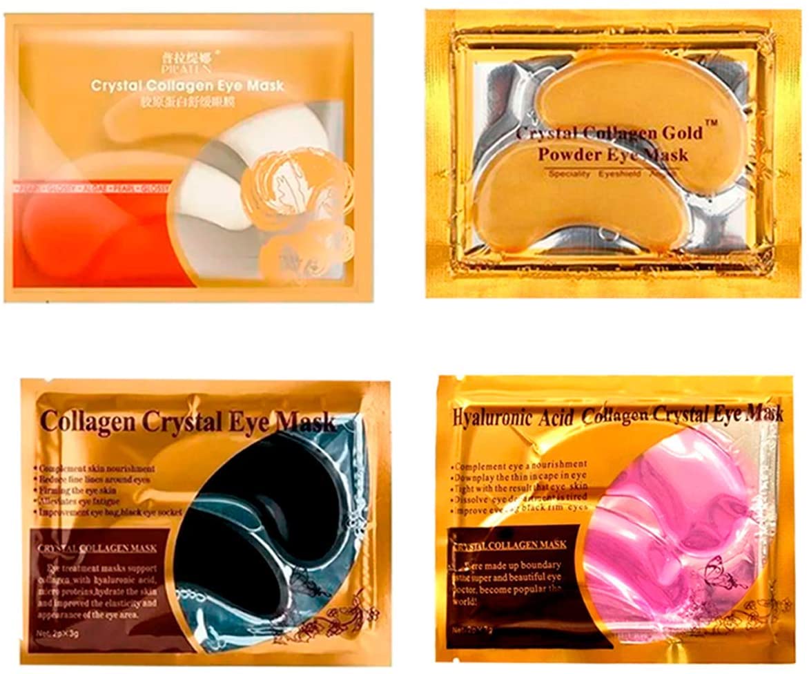 Set 40 Parches Pilaten Ojos Colágeno, Aloe Vera, Rosas y Oro Hidratación Mejora la Apariencia Debajo de los Ojos